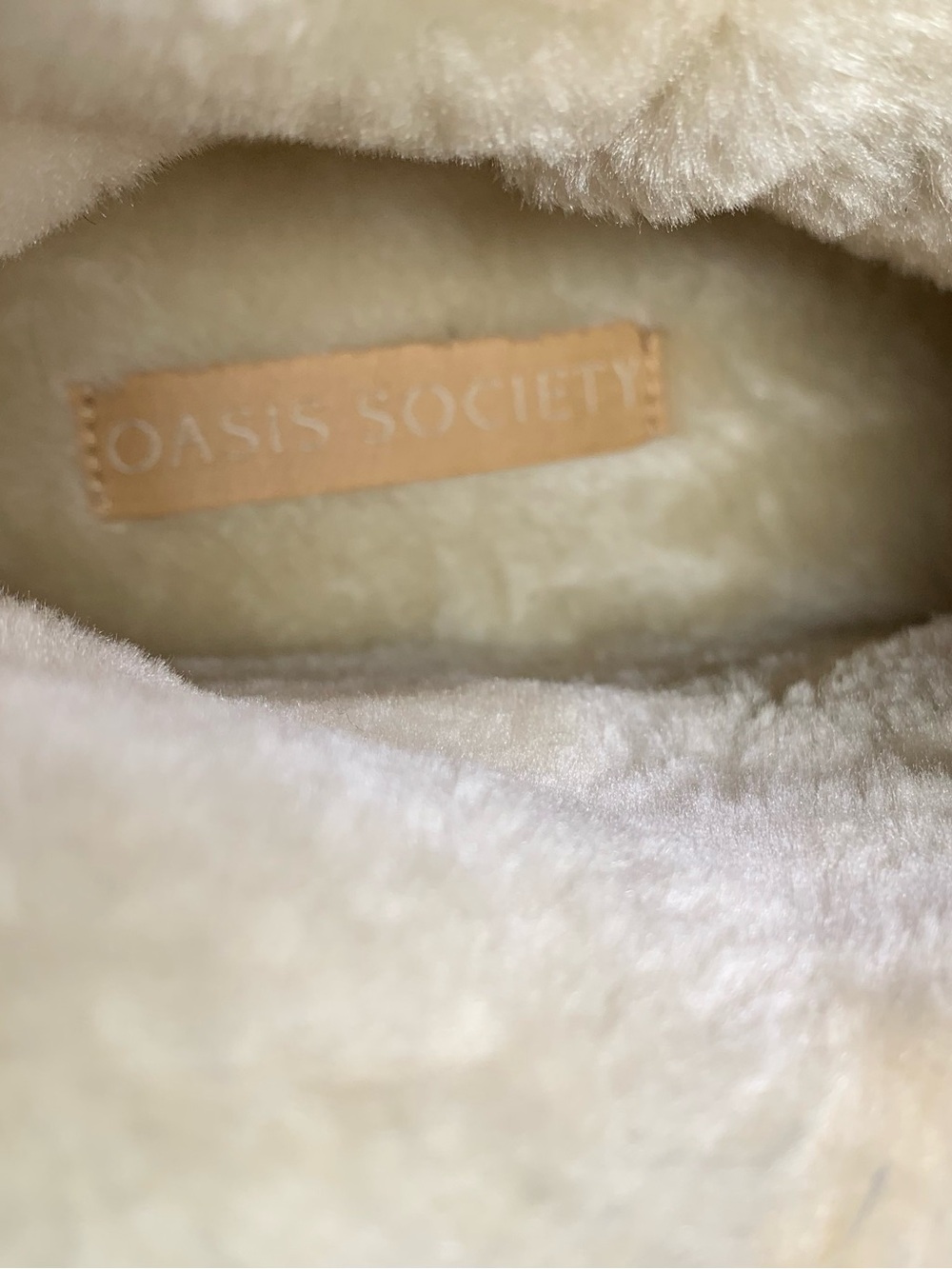 Oasis Society Faux Suede Fur Lined Shearling Trim Platform Winter Booties 9 NWOT - Picture 6 of 13